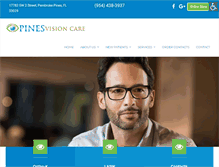 Tablet Screenshot of pinesvision.com